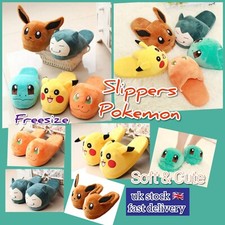 Pokemon Go Soft Plush Slippers Indoor  Home Slipper ??uk stock Fast delivery 