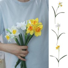 1pc Faux Silk Daffodil