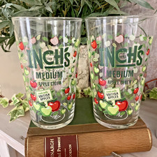 X2 Inchs Cider Pint Glass Glasses Party Home Bar Christmas Pub New Beer Free P&P