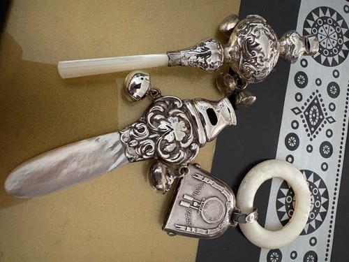 Antique silver pearl - pearl, baby