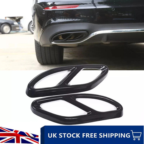 Black exhaust pipe tip - exhaust,