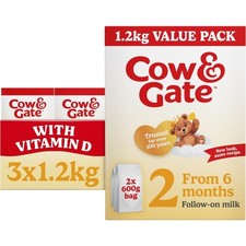 6 x 600g Cow & Gate Follow-On
