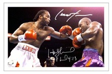 LENNOX LEWIS & EVANDER HOLYFIELD Signed Autograph PHOTO Gift Print BOXING Boxer
