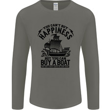 Boats You Cant Buy Happiness Sailor Sailing Mens Long Sleeve T-Shirt