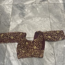 ladies burgundy/gold short