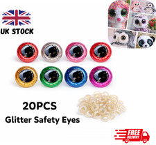 20Pcs Plastic Glitter Safety