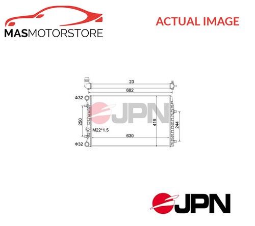Engine cooling radiator jpn - engine,