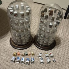 118 thimble tier glass domes - glass,