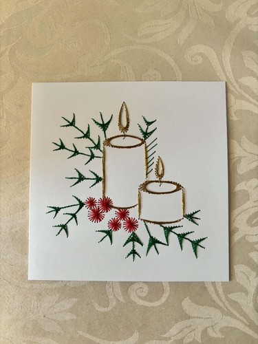 Card candles christmas - card,