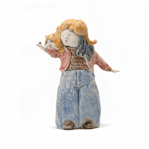 Ceramic figurine rustic - figurine,