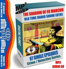 THE SHADOW OF FU MANCHU Fiction Crime Old Time Radio Show OTR 87 Episodes MP3 CD