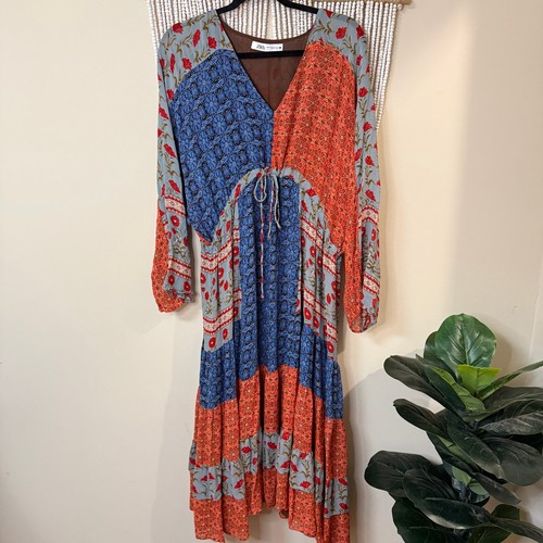Zara midi length patchwork - length,