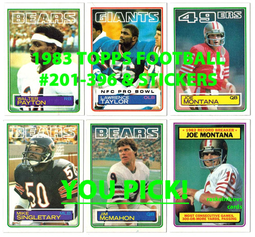 1983 topps football 200 - 1983,