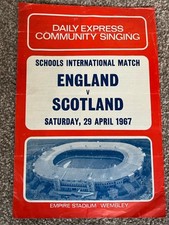 ENGLAND V SCOTLAND SCHOOLBOYS