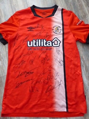 Luton town signed football - luton,