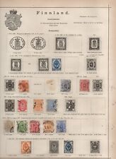 Norway and Finland Stamps on 2 Pages - Mixed Condition