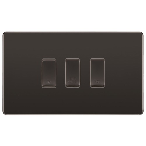 Black nickel screwless - black,