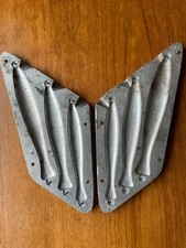 Pirk Fishing Jig Lead Fish Shape Sinker 3 slot Aluminium Mould (Cod , Bass etc)