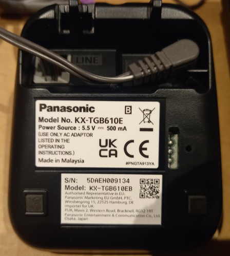 Panasonic tgb610eb single - panasonic, kx-tgb610eb