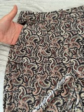 Zara Paisley Flared Trousers, Size Small.