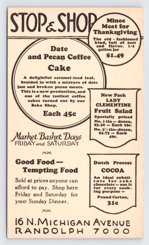 1923 stop shop postal - stop, &