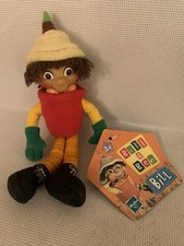 Bill And Ben ‘Bill’ Flower Pot Men Plush Toy 8”  & Tag CBeebies Hasbro 2000