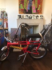 Retro Haleigh Red Chopper Mk3 bike with original Mk1/Mk2 seat Greatcondition 