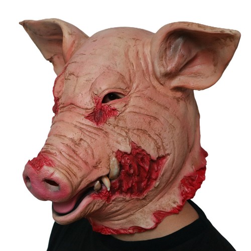 Scary saw pig head mask - scary,