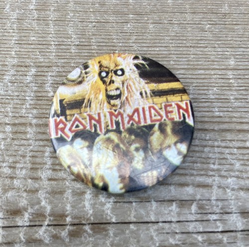 Vintage iron maiden badge - vintage,