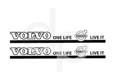 VOLVO TRUCK ONE LIFE LIVE IT X2 DECALS FH16 FH12 FH500 TRUCKING HAULAGE LORRY