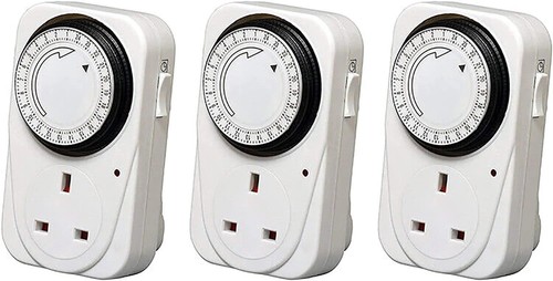 Plug timer hour white 3 - hour,