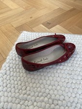 French Sole Red Leather Ballet