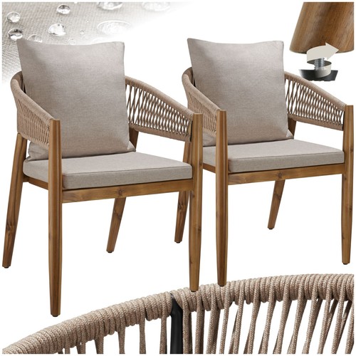 Garden chairs acacia - chairs, wood