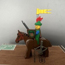 Lego Castle Legoland EraThe Stag  Knight With Crossbow Cavalery Vintage Gem