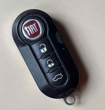 GENUINE FIAT 3 BUTTON REMOTE FLIP CAR KEY FOB - FREE DELIVERY