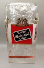 VINTAGE CARLING BLACK LABEL LAGER ICE PUMP HEAD FRONT PUMP BAR TOP ADVERTISING