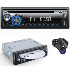 Chismos 9V-24V Car Stereo Radio Bluetooth with CD DVD Player,1Din RDS/FM/AM Car 