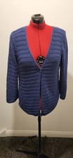 Peter Hahn, Crochet Work Style, Blue, Stylish, Elegant Cardigan 14