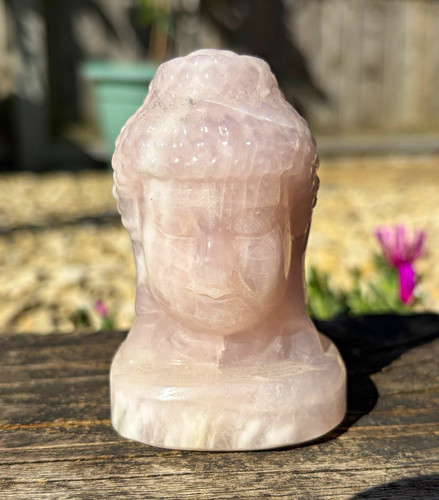 Rose quartz buddha - quartz,
