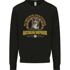 An Australian Shepherd Dog Kids Sweatshirt Jumper
