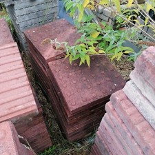 Heavy Duty Red Blister Paving Slabs 450 x 450 x 45mm