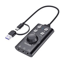 USB C Sound Card with 7 1