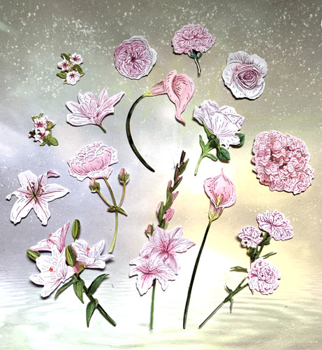 Pink flower die - pink,