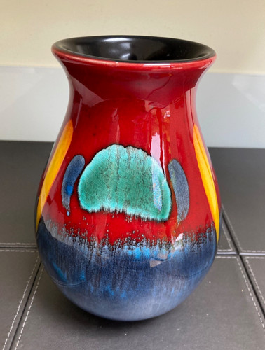 Poole pottery 22cm vase hand - 22cm,