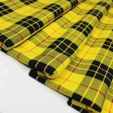 Yellow Tartan Fabric MacLeod