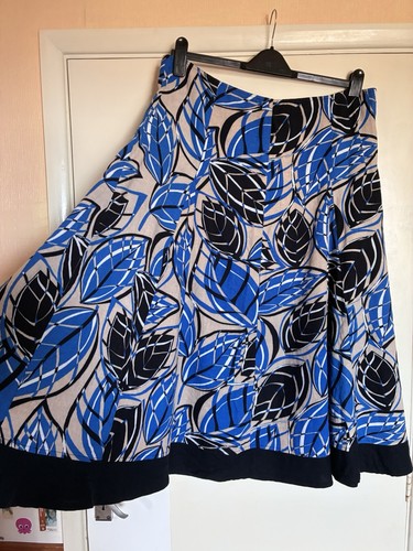 Ladies linen skater skirt - m&s,