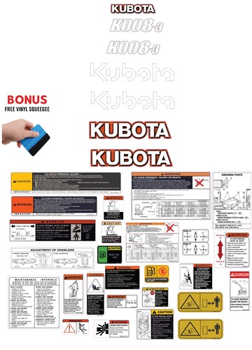 Fits kubota k008 - fits,