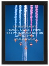 RAF RED ARROWS PHOTO PRINT ALL SIZES FRAMING 2024 ROYAL AIR FORCE AVIATION g