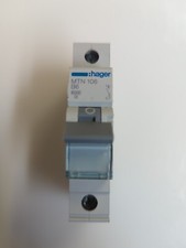 HAGER 6 AMP CURVE B 6kA MCB CIRCUIT BREAKER MTN106 434301 MTN 106 B6