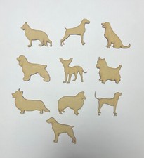 Wooden MDF Dog Breed Shapes